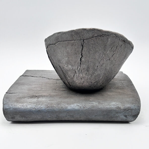 Coupe et son dormant en raku, Gisèle Buthod-Garçon (née en 1954), vue 6