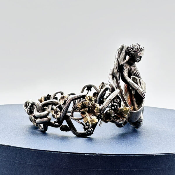 Bracelet néo-gothique en argent et vermeil, Charles-Louis Wagner et Frédéric-Jules Rudolphi, vers 1840, vue 9