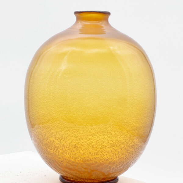 Vase « Serica » en verre soufflé jaune, A.D. Copier (1901-1991) pour Leerdam, vers 1935, vue 2