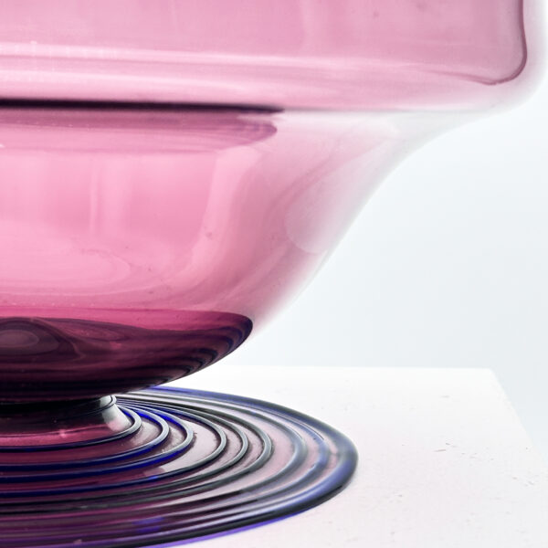 Coupe en verre soufflé améthyste, Vittorio Zecchin (1878-1947) pour MVM Cappellin, vers 1925, vue 2