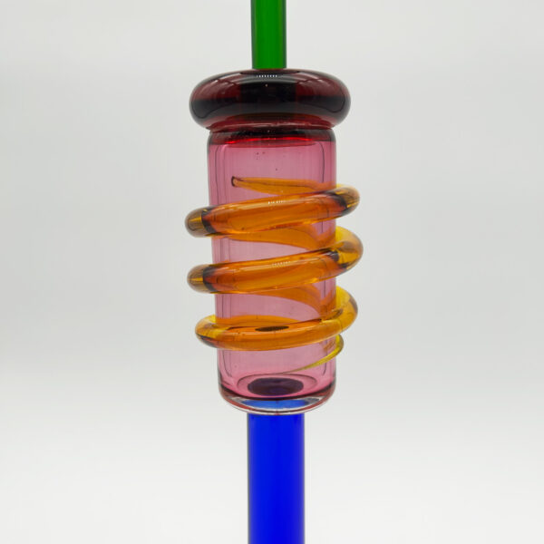 Vase-sculpture « Ananke », Ettore Sottsass (1917-2007) pour Memphis et Toso, vers 1986, vue 3