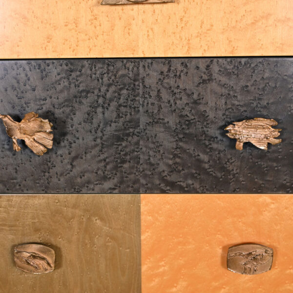 Semainier en loupe d’orme, Alik Cavaliere (1926-1998) pour Zanotta, années 1990, vue 10