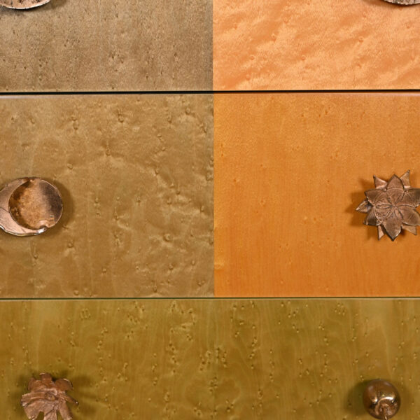 Semainier en loupe d’orme, Alik Cavaliere (1926-1998) pour Zanotta, années 1990, vue 8