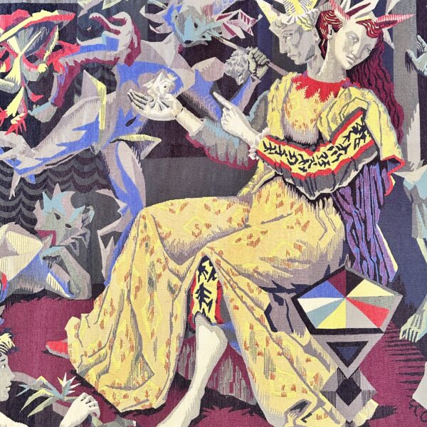 Tapisserie d’Aubusson « La Main magique », Lucien Coutaud (1904-1977), 1944, vue 2
