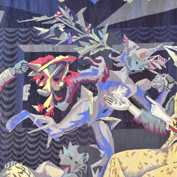 Tapisserie d’Aubusson « La Main magique », Lucien Coutaud (1904-1977), 1944, vue 5