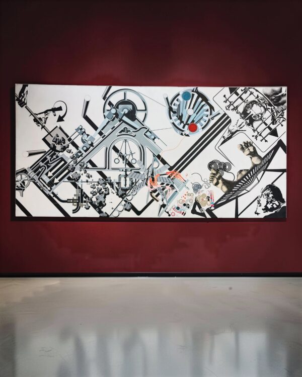 Acrylique et mine de plomb sur toile, vers 1967