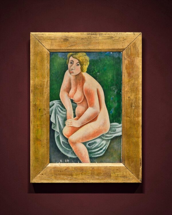 « Portrait de Gertrude Stein », huile sur panneau, vers 1920