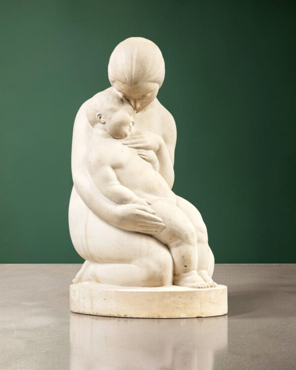 « Tendresse », sculpture en pierre, vers 1930