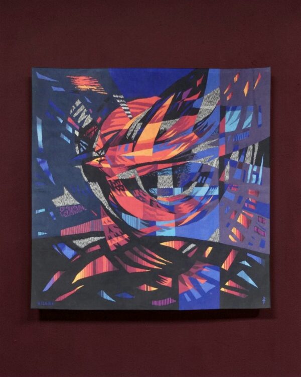 Tapisserie d’Aubusson « L’Oiseau de feu », ateliers Pinton, 1963