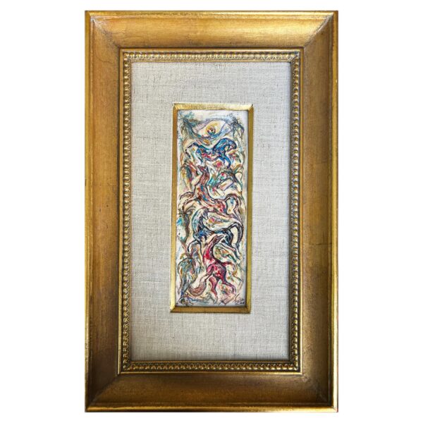 « Caballos », huile sur panneau, Javier Ciria (1904-1991), 1954