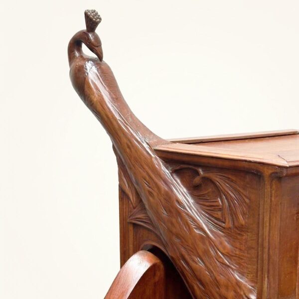Cabinet sculpté en noyer, Henry Parayre (1879-1970), 1903, vue 3