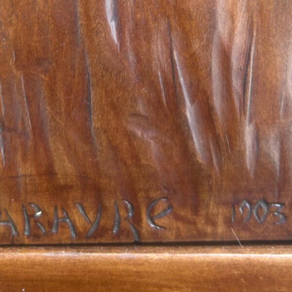 Cabinet sculpté en noyer, Henry Parayre (1879-1970), 1903, vue 8