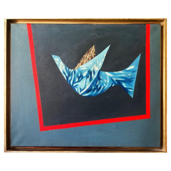 « La Colombe », huile sur toile, Antonio Recalcati (1938-2022), 1967