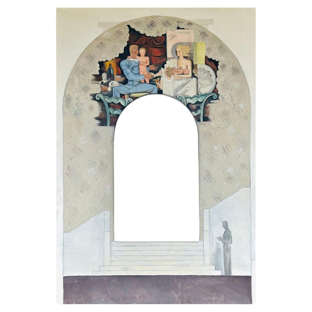 « La Femme, l’Enfant et la Famille », technique mixte sur toile, Georges Lepape (1887-1971), vers 1937