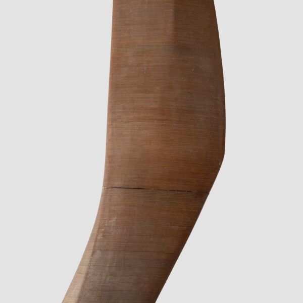 Large abstract sculpture in stacked wooden discs, Michel Bérard (1933-2020), circa 1970, view 5
