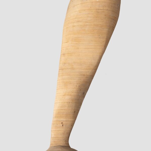 Sculpture abstraite en disques de bois empilés sur base en bois, Michel Bérard (1933-2020), vers 1970, vue 5