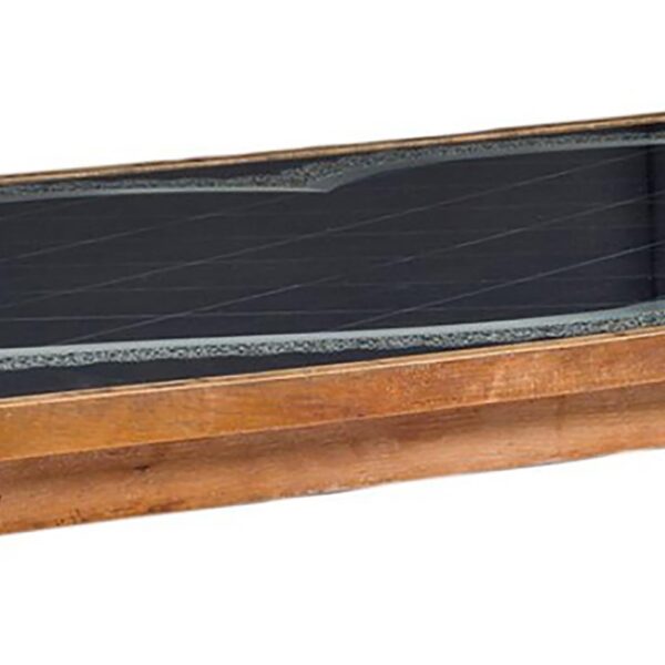 Table de salle à manger en chêne cérusé et verre peint, Félix Davin (1902-1976), vers 1940, vue 3
