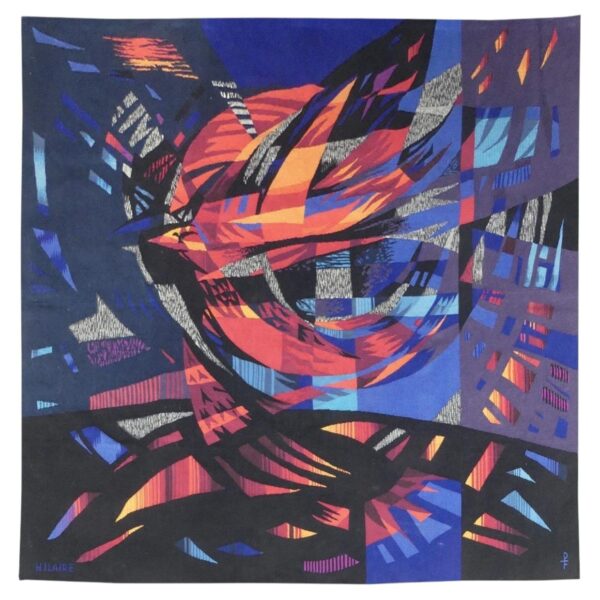 Tapisserie d’Aubusson « L’Oiseau de feu », Camille Hilaire (1916-2004), ateliers Pinton, 1963
