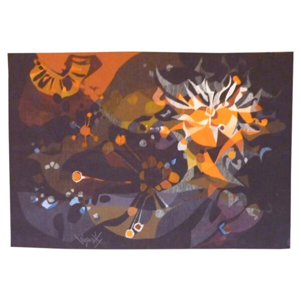 Tapisserie d’Aubusson « Vega », Robert Wogensky (1919-2019), atelier Legoueix, 1967